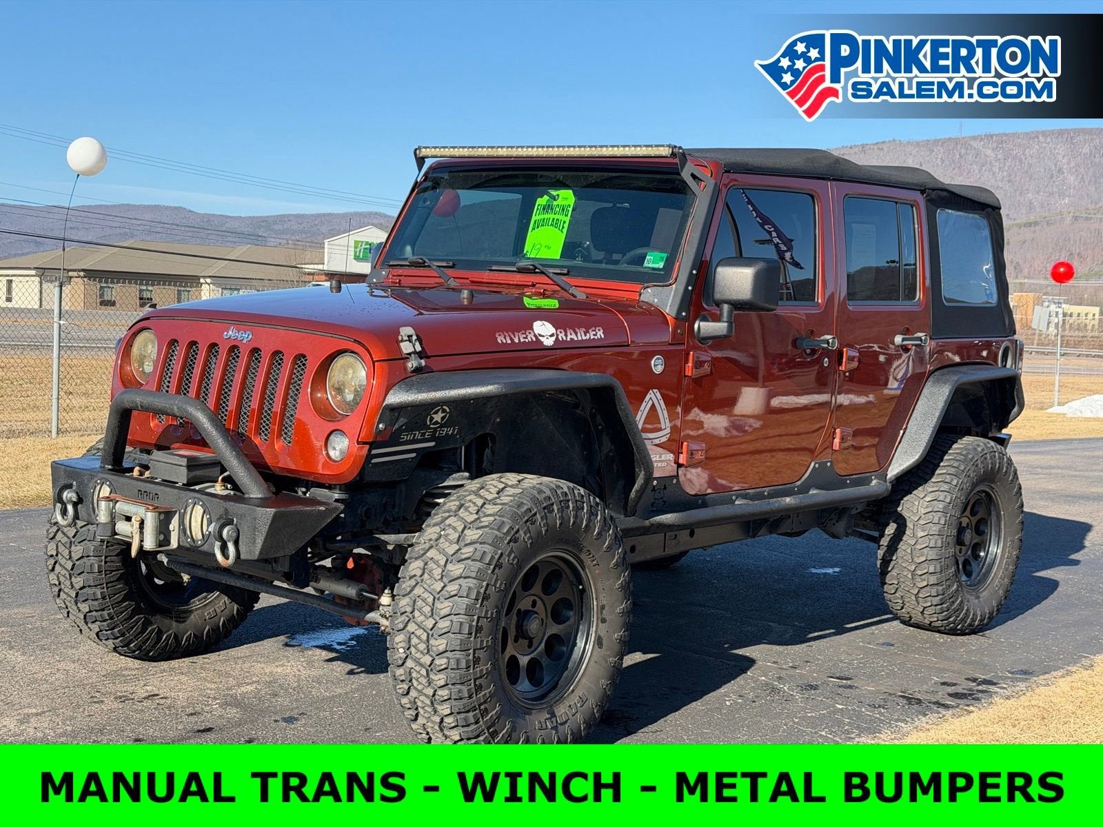Used 2014 Jeep Wrangler Unlimited Sport with VIN 1C4BJWDG3EL180726 for sale in Salem, VA
