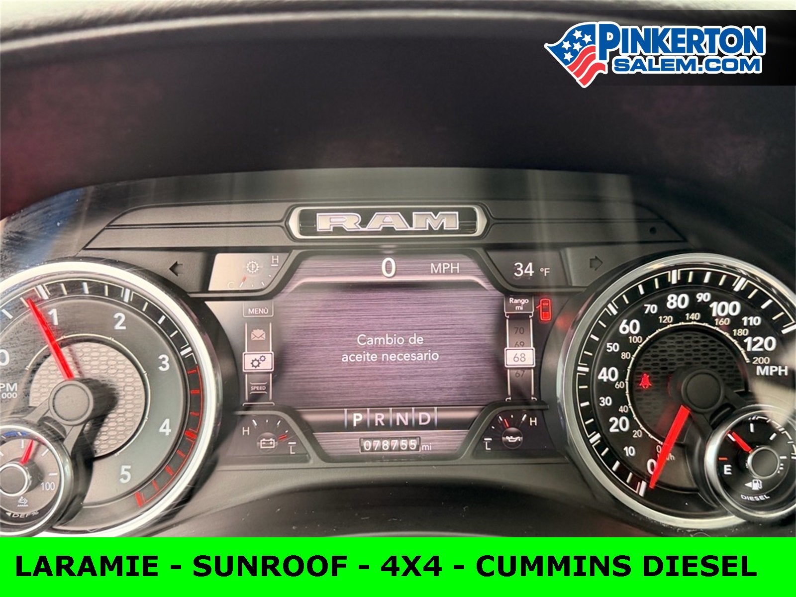 2021 RAM 3500 Laramie Crew Cab 4x4 6'4" Box