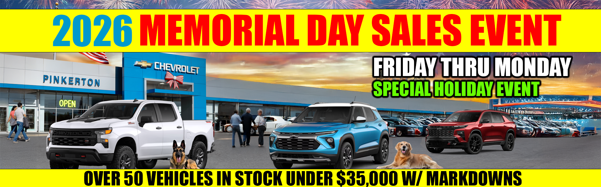 MEMORIAL DAY 2026 HOLIDAY SALE